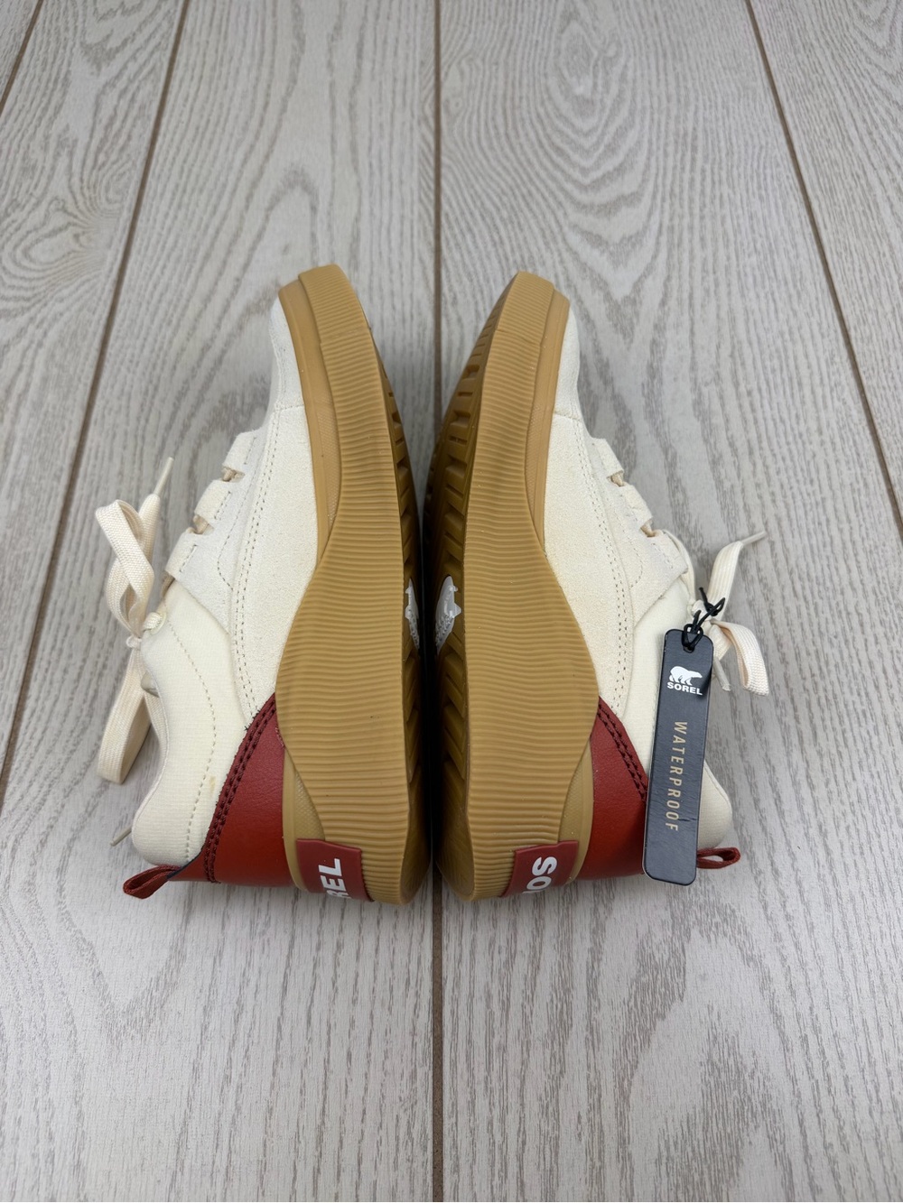 Sorel Women's Out N About IV Low Women's Waterproof Sneaker 7.5 Honey White $100 - Picture 3 of 8